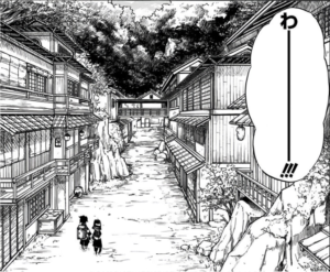 刀鍛冶の里に到着して景色に感動する竈門炭治郎