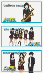 北宇治高校吹奏楽部サックスのメンバーのアイキャッチ