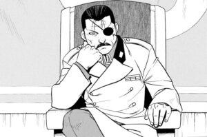 イシュヴァール殲滅戦を命じるアメストリス大総統キング・ブラッドレイ