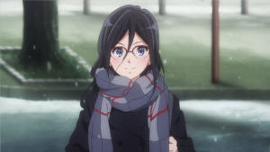 卒業式の日、北宇治高校正門で黄前久美子と別れる田中あすか