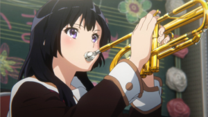トランペットを吹く高坂麗奈