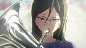 ユーフォニアムを吹く田中あすか