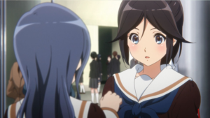 鎧塚みぞれとグータッチする笠木希美