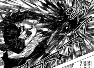 羂索をブラックホールに巻き込み自爆する九十九由基