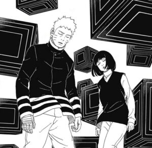 カワキの大黒天で異空間に封印されて眠るナルトとヒナタ