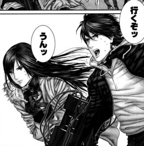 民間人の救出を始める玄野計のクローンとレイカ