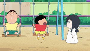 オラは見た！カスカベ都市伝説 ゆれるブランコ少女だゾ